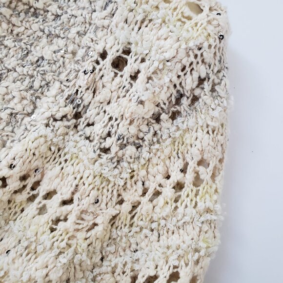 Anthropologie Knitted And Knotted Multicolor Loose Weave Cardigan M - Picture 2 of 10